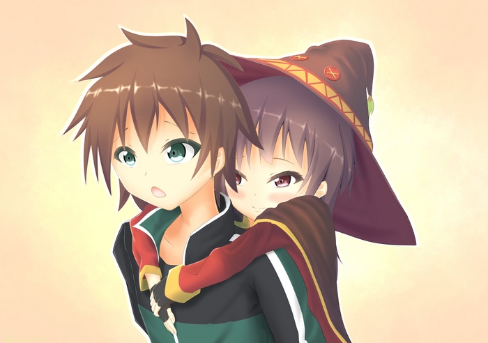 Kazuma Satou and Megumin from KonoSuba