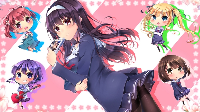 Utaha Kasumigaoka and chibi characters