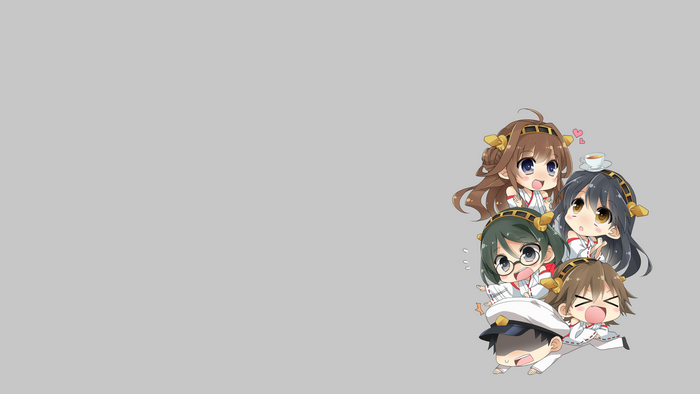 Chibi characters from Kantai Collection