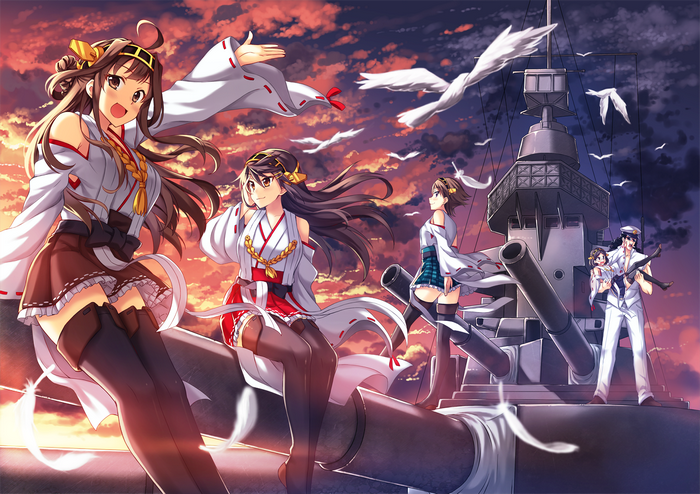 Kongou from Kancolle on a Battleship