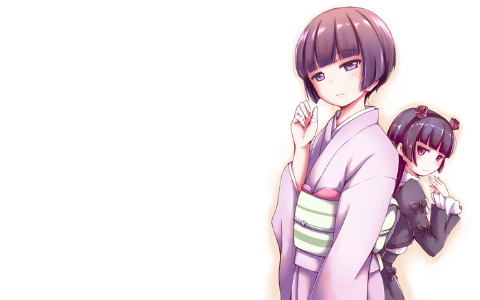 Ruri Gokō in Kimono and Maid Outfit