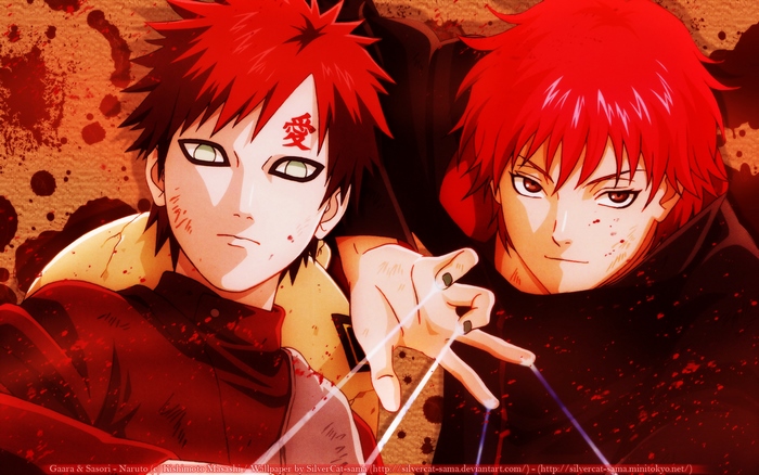 Gaara and Sasori from Naruto