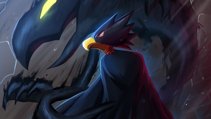 Fumikage Tokoyami and Dark Shadow from My Hero Academia