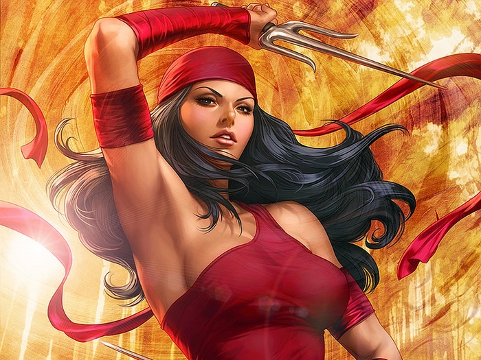 Elektra Natchios with Sai