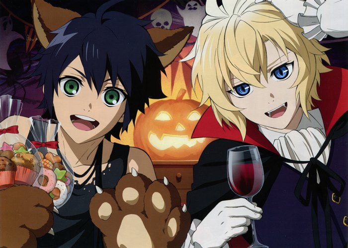 Yūichirō Hyakuya and Mikaela Hyakuya Halloween