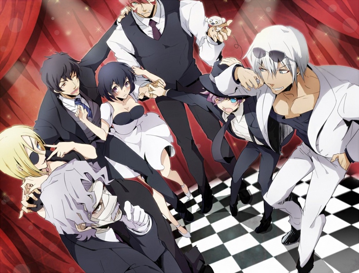 Kekkai Sensen characters in suits