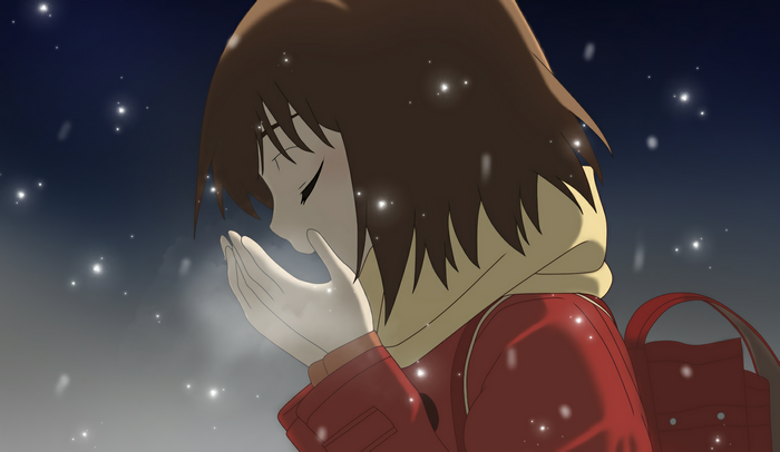 Kayo Hinazuki in the snow