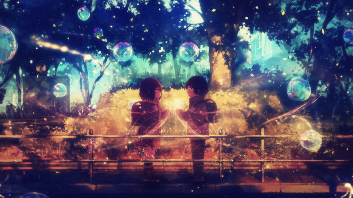 Kayo Hinazuki in a magical forest