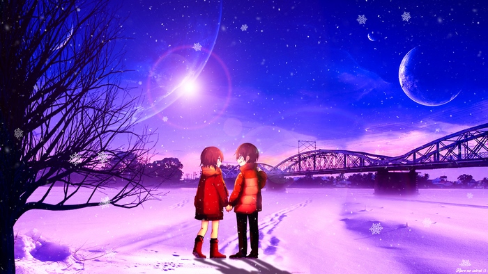 Kayo Hinazuki in a Winter Landscape