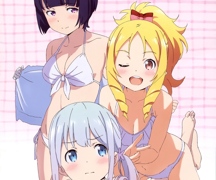 3 girls in bikinis
