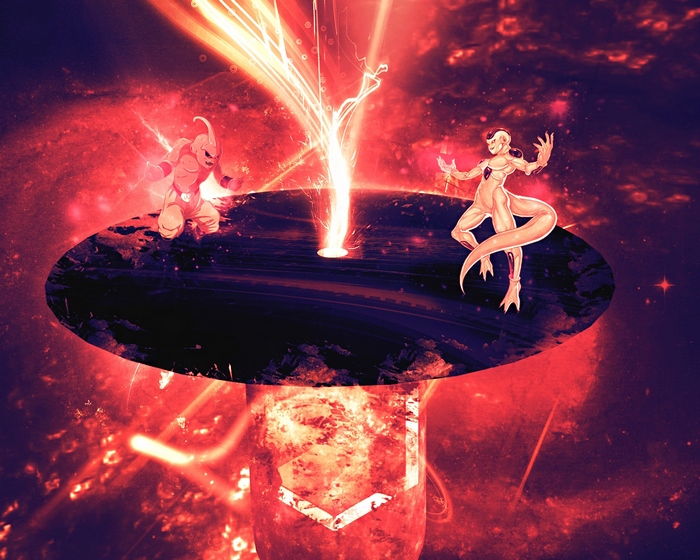 Majin Buu and Frieza from Dragon Ball Z