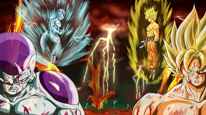 Goku and Frieza from Dragon Ball Z