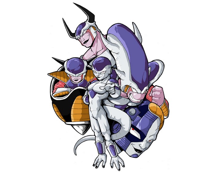 Frieza and his forms from Dragon Ball Z