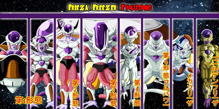 Frieza Evolutions from Dragon Ball Z