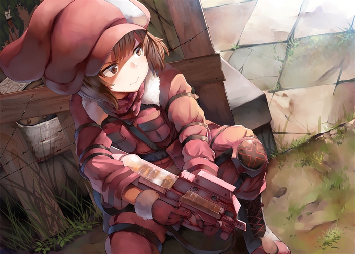 Karen Kohiruimaki with a gun