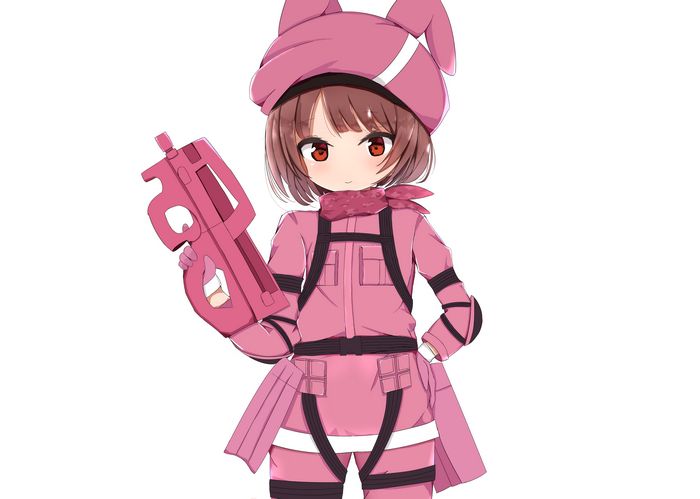 Karen Kohiruimaki with pink gun