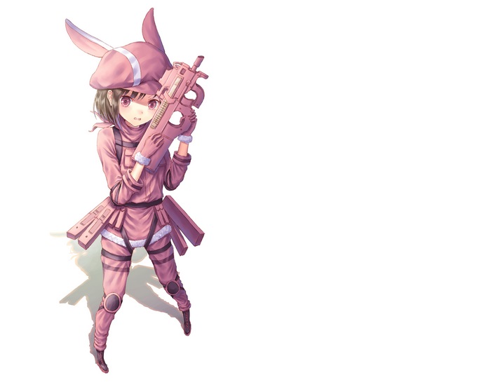 Karen Kohiruimaki with pink gun