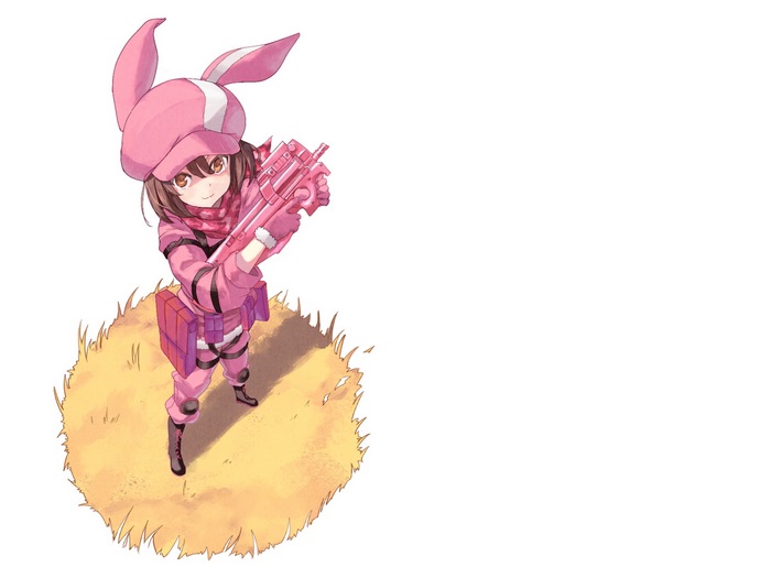 Karen Kohiruimaki with pink gun