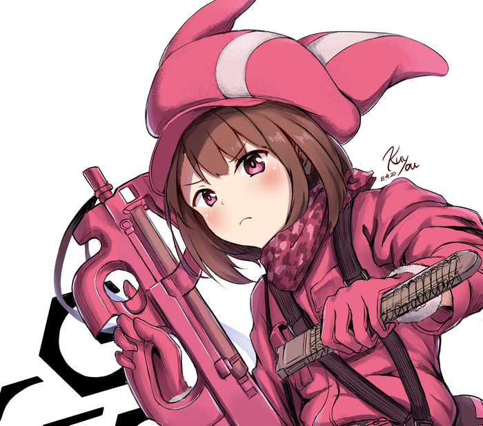 Karen Kohiruimaki with pink P90
