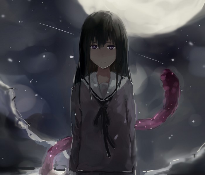 Hiyori Iki with a strange appendage