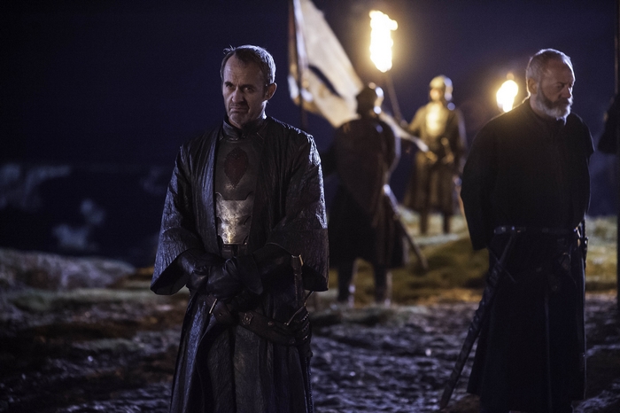 Davos Seaworth and Stannis Baratheon from Game of Thrones