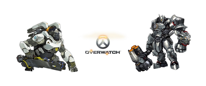 Winston and Reinhardt from Overwatch