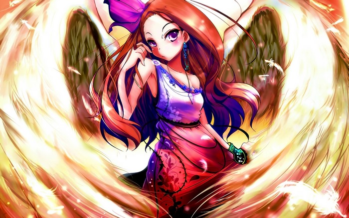 Iori Minase with large wings