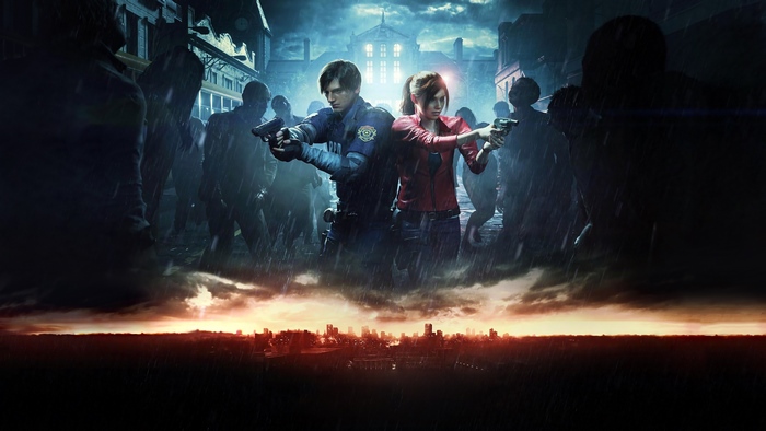 Claire Redfield and Leon S. Kennedy in Resident Evil 2