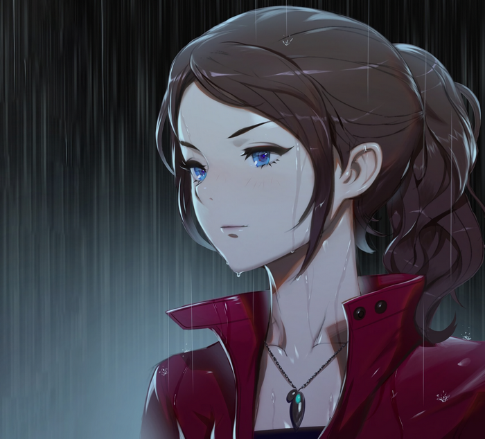 Claire Redfield in the Rain