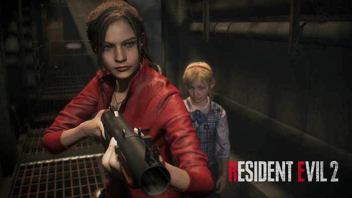 Claire Redfield and Sherry Birkin from Resident Evil 2