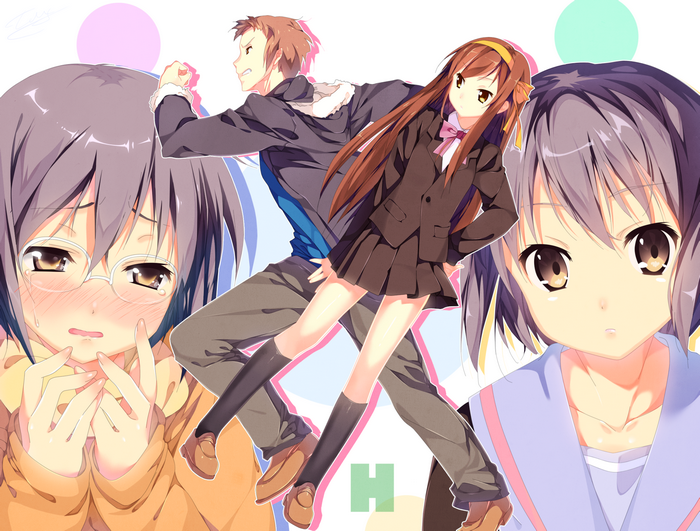 Kyon and Haruhi Suzumiya from The Melancholy of Haruhi Suzumiya