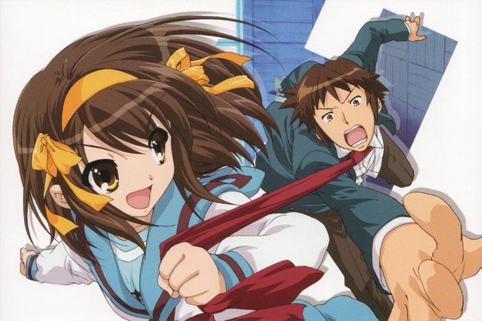 Kyon and Haruhi from The Melancholy of Haruhi Suzumiya