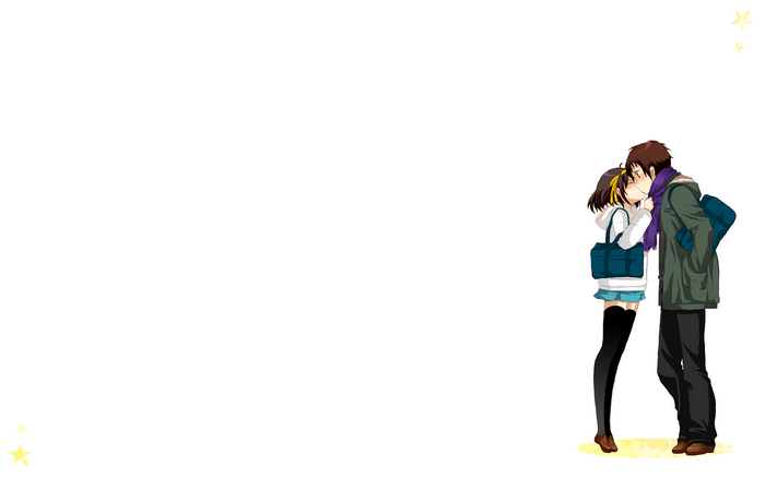 Kyon and Haruhi from The Melancholy of Haruhi Suzumiya