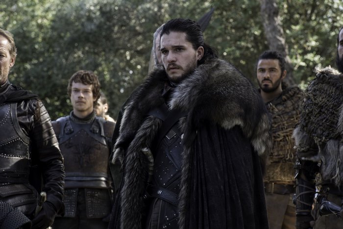 Jon Snow and soldiers from Game of Thrones