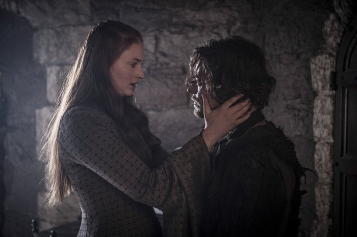 Sansa Stark and Theon Greyjoy from Game of Thrones