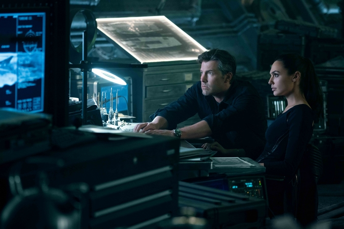 Bruce Wayne and Wonder Woman in a Lab