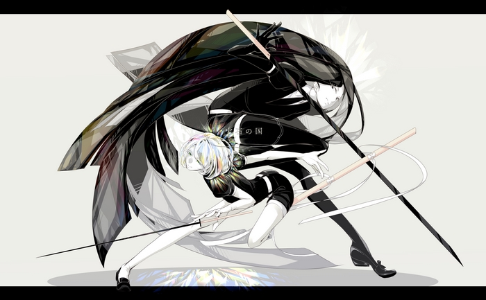 Phos and Cinnabar from Land of the Lustrous