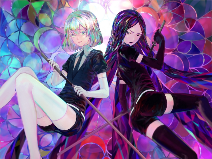 Phos and Jade from Houseki no Kuni
