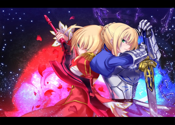 Saber and Mordred from Fate/Apocrypha