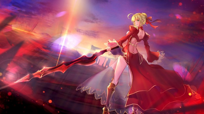 Red Saber from Fate/stay night