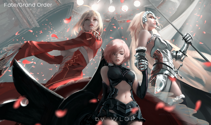 Three women from Fate/Grand Order