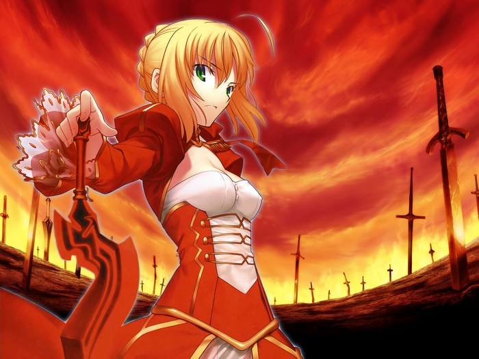 Red Saber from Fate/stay night