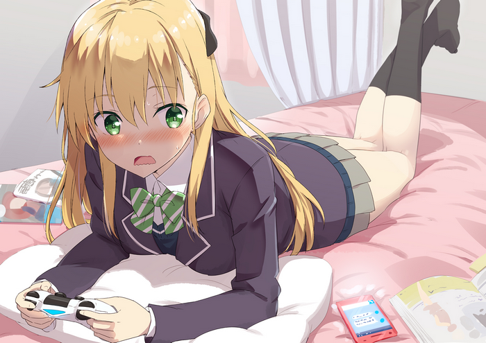 Karen Tendou playing video games