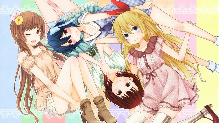 4 girls lying down
