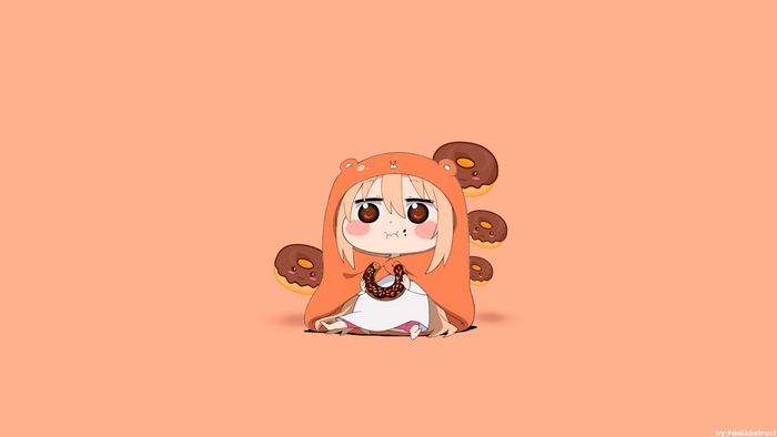 Umaru Doma eating donuts