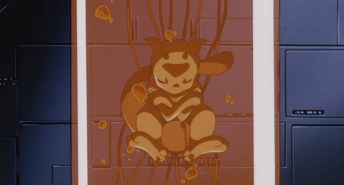 Mewtwo from Pokémon in a pod