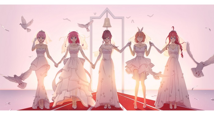 The Quintessential Quintuplets wedding scene
