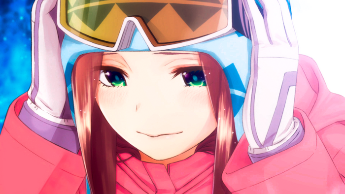 Miku Nakano Smiling in Ski Gear
