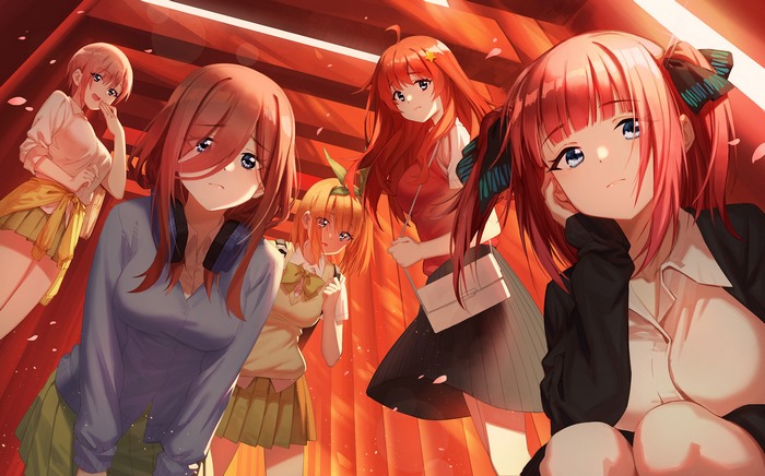 Miku Nakano in Sunlit Shrine Tunnel