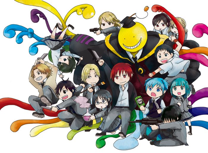 Assassination Classroom Koro-sensei and students